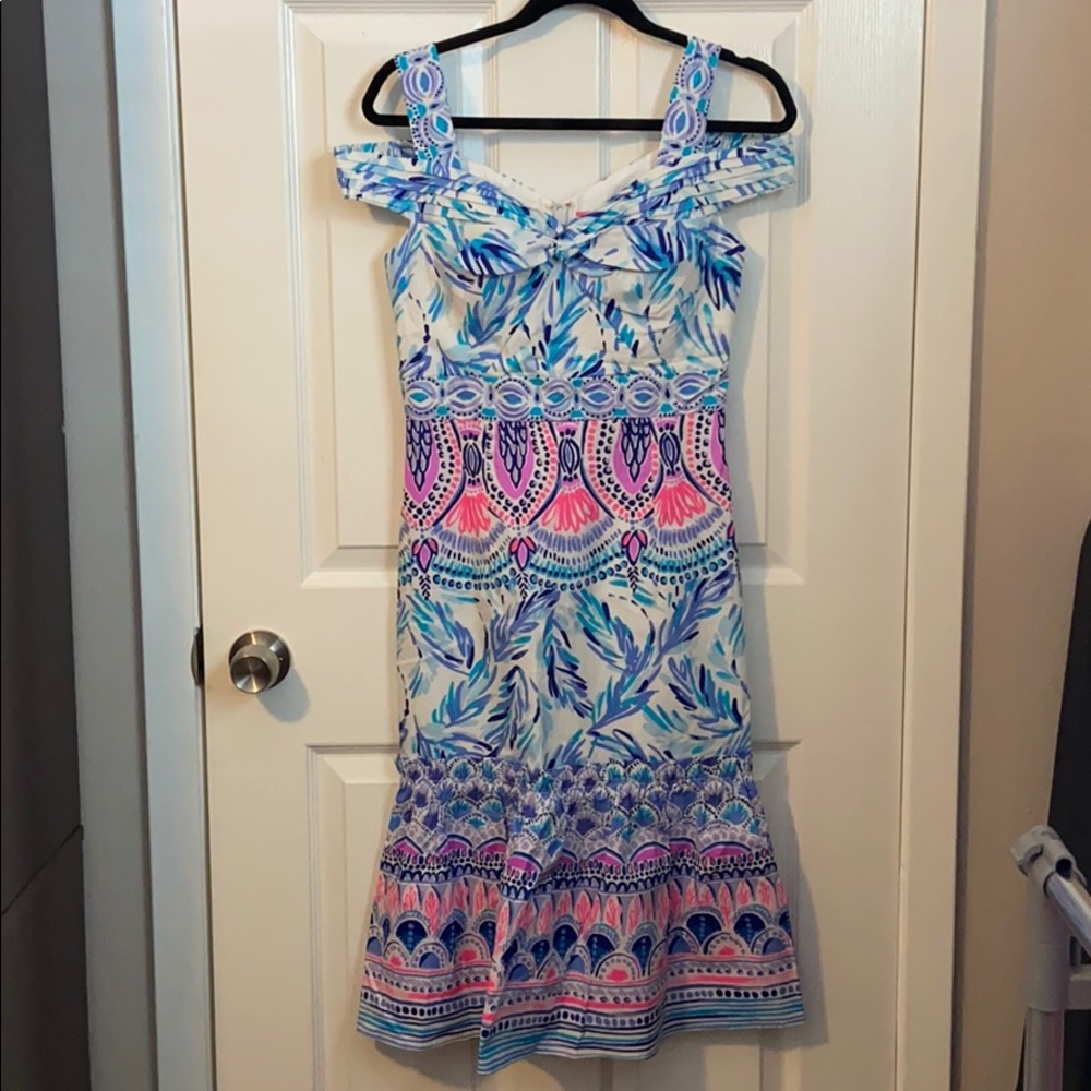 Lilly Pulitzer Iva Midi Dress Flock Together